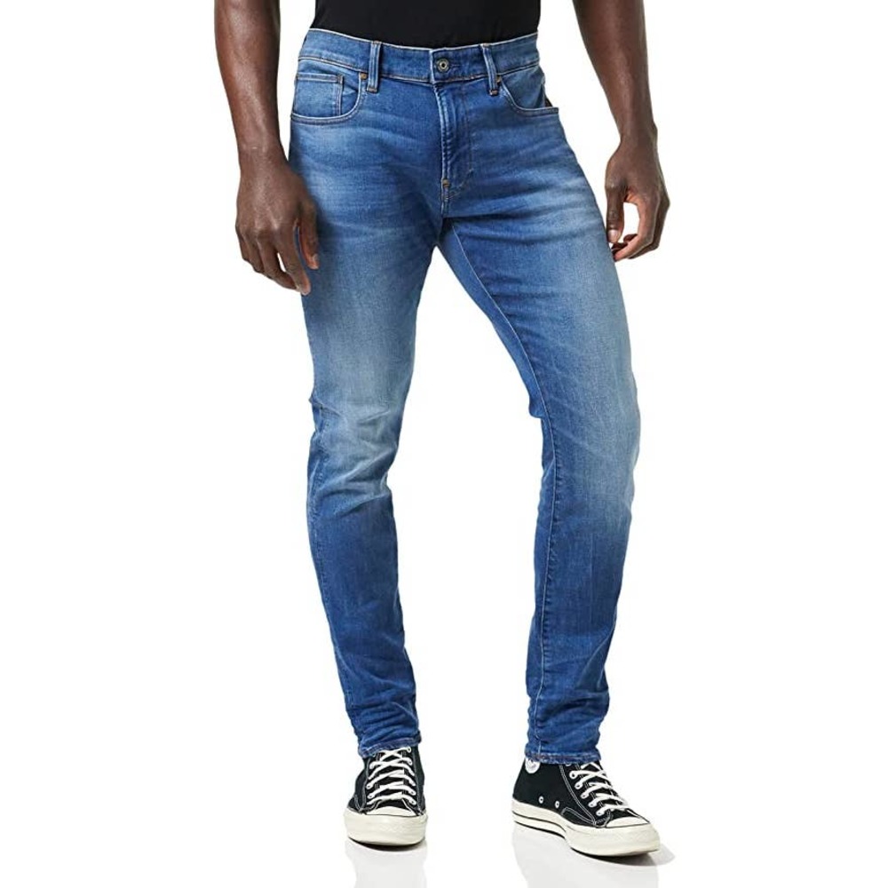 G-Star Raw Men's Revend Skinny Fit Jeans, Medium Indigo Aged, 24W x 34L